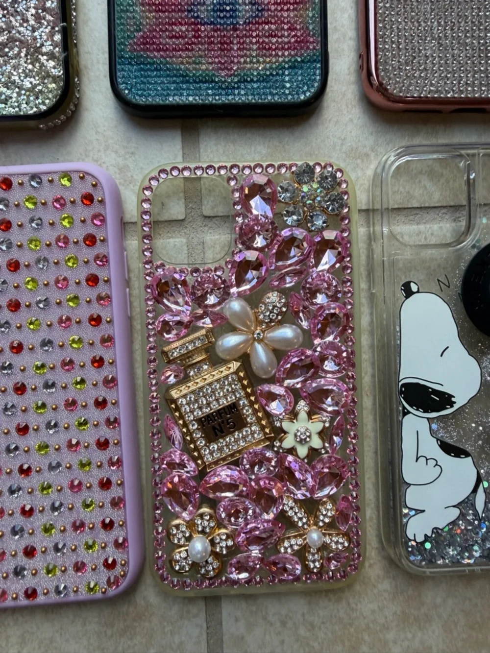 Assorted Decorative Phone Case Bundle — Pink, Purple, & Multicolor for IPhone 11